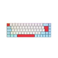 Klawiatury - CHERRY MX-LP 2.1 Compact Wireless klawiatura RF Wireless + Bluetooth QWERTZ Niemiecki Biały G80-3860LVADE-0 - miniaturka - grafika 1