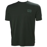 Koszulki sportowe męskie - Koszulka męska Helly Hansen Skog Graphic T-Shirt Rozmiar: M / Kolor: zielony - miniaturka - grafika 1