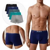 Majtki męskie - BOKSERKI MĘSKIE dopasowane bawełniane 5pak 5SMH-004 wygodne Atlantic *XXL - miniaturka - grafika 1