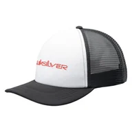 Czapki męskie - Męska Czapka z daszkiem QUIKSILVER OMNI TRUCKER AQYHA05377-WBB0 – Biały - miniaturka - grafika 1