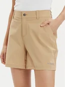 Odzież trekkingowa damska - Columbia Szorty materiałowe Summit Valley™ Short 2072494 Beżowy Active Fit - miniaturka - grafika 1