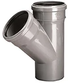 Łączniki, trójniki, kształtki - Trójnik HT/PP 110x110x50/45 popiel sanitarny - miniaturka - grafika 1