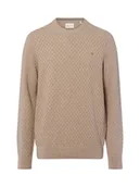 Swetry damskie - Gant Sweter damski z dzianiny Kobiety Bawełna brązowy jednolity, M - miniaturka - grafika 1