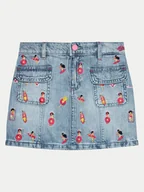 Spódnice - Guess Spódnica jeansowa J4GD19 D45E0 Niebieski Regular Fit - miniaturka - grafika 1