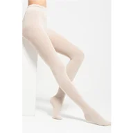 Rajstopy - Rajstopy damskie bawełniane z dodatkiem wełny kremowe 602 Cotton Legs - miniaturka - grafika 1