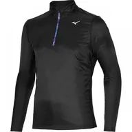 Kurtki i kamizelki sportowe męskie - Męska Kurtka Do Biegania  Mizuno Hybrid Ls Hz | Black - Rozmiar Xl - miniaturka - grafika 1