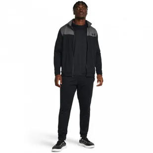 Męski dres komplet treningowy Under Armour UA Emea Tracksuit Novelty - czarny - UNDER ARMOUR - Spodnie sportowe męskie - miniaturka - grafika 1