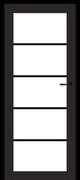 Drzwi wewnętrzne - Skrzydło Loft, czarny mat, 80 lewe - miniaturka - grafika 1