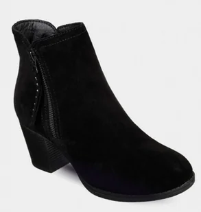 Botki damskie SKECHERS TAXI DON'T TRIP wygodne czarne 39 EU - Botki damskie - miniaturka - grafika 1