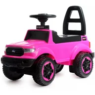 Chodziki - Jeździk dla dziewczynki duży różowy autko samochód LED MOUNTAINER WEBBEN - miniaturka - grafika 1