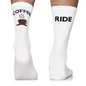 Skarpetki męskie - Skarpety rowerowe, kolarskie, Todo Cycling Pro Coffee Ride, białe, termoaktywne, szosowe 47-50 - miniaturka - grafika 1