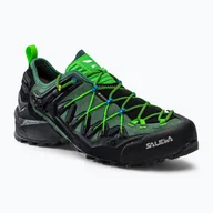 Buty trekkingowe męskie - Buty trekkingowe męskie Salewa Wildfire Edge GTX zielone 61375 - miniaturka - grafika 1
