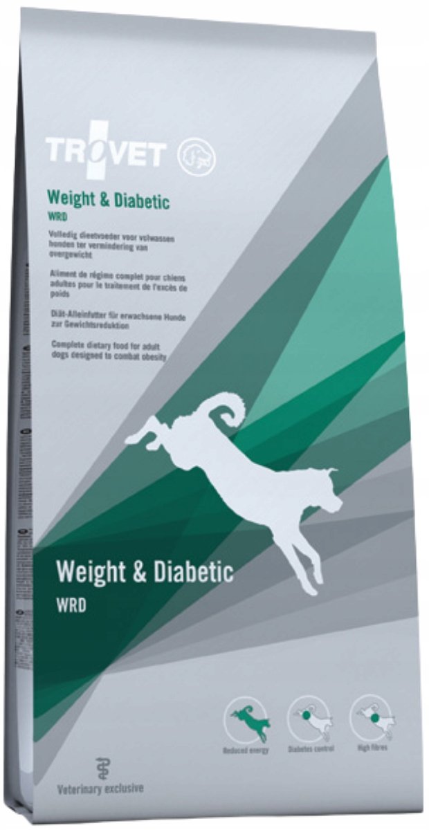TROVET Weight & Diabetic WRD Kurczak - sucha karma dla psa - 3kg