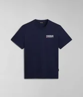 Koszulki męskie - t-shirt uomo napapijri s-kasba np0a4hqq 176 blu marine - miniaturka - grafika 1