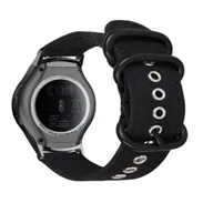 Akcesoria do smartwatchy - INF Pasek do smartwatcha Samsung Gear S2 R720 Sport Czarny - miniaturka - grafika 1
