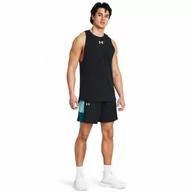 Spodnie sportowe męskie - Męskie spodenki do koszykówki Under Armour UA Baseline Short - czarne - UNDER ARMOUR - miniaturka - grafika 1