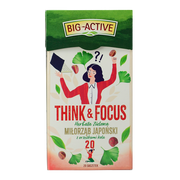 Herbata - Big-Active Think & Focus Herbata zielona miłorząb japoński z orzeszkami kola 30 g (20 x 1,5 g) - miniaturka - grafika 1