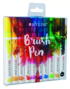 Talens Talens Talens Ecoline Brush Pen Markery 10 kol TAL11509007 - Markery permanentne - miniaturka - grafika 1