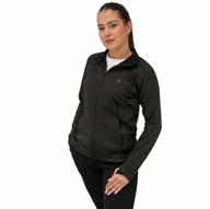 Bluzy damskie - Ciepły polara damski bluza polarowa rozpinana czarna z kieszeniami Captain Mike L - miniaturka - grafika 1