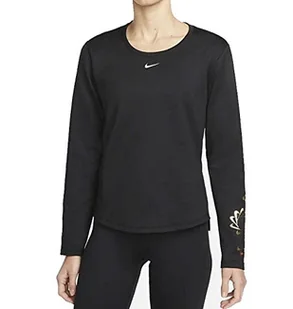 Nike W Nk One Tf Ls Top Grx Black/Photon Dust/White S - Koszulki i topy damskie - miniaturka - grafika 1