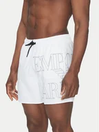Kąpielówki męskie - Emporio Armani Underwear Szorty kąpielowe EM000583 AF12326 U0002 Biały Regular Fit - miniaturka - grafika 1