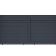 Bramy garażowe - Aluminiowa brama przesuwna 4m CASANOOV CARPATIA 400C160 - miniaturka - grafika 1