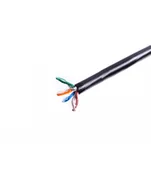 Kable miedziane - Kabel teleinformatyczny instalacyjny zewnętrzny żelowany DIGITUS kat.5e, U/UTP, Fca, drut, AWG24/1, PE, 100m, czarny DK-TP512-1 - miniaturka - grafika 1