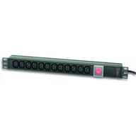 Listwy zasilające - Techly Listwa zasilająca rack 19'' 1U do UPS 250V 16A 12x gniazdo C13 wtyk C20 - miniaturka - grafika 1