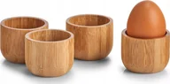Miski i półmiski - Zeller Zestaw bambusowych kieliszków na jajka, Ø 5 cm - miniaturka - grafika 1