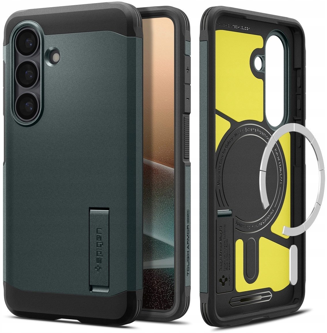 Spigen Etui Spigen Tough Armor Mag MagSafe do Samsung Galaxy S26 abyss green