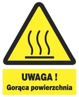 Akcesoria BHP - ZOO-43 - UWAGA ! Gorąca powierzchnia- ZNAK bhp - miniaturka - grafika 1