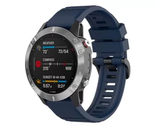 Fixed Silicone Strap do Garmin Fenix QuickFit blue (22mm) - Akcesoria do smartwatchy - miniaturka - grafika 1