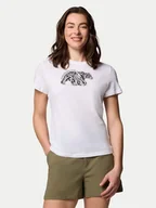 Koszulki i topy damskie - Columbia T-Shirt Ruby Springs 2120061 Biały Regular Fit - miniaturka - grafika 1