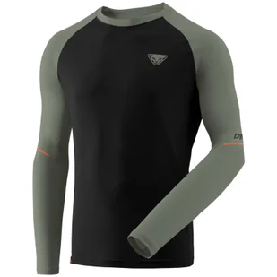 Koszulka męska Dynafit Alpine Pro M L/S Tee Rozmiar: XL / Kolor: czarny/zielony - Koszulki sportowe męskie - miniaturka - grafika 1