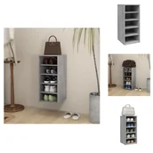 Szafki na buty - vidaXL Szafka na buty betonowa szara 31,5x35x70 cm materiał drewnopochodny - Stojaki i szafki na buty - miniaturka - grafika 1