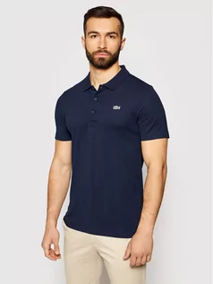 Koszulki męskie - Lacoste Polo DH2881 Granatowy Regular Fit - grafika 1