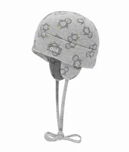 Czapka niemowlęca wiązana, szara, pingwiny, Döll - Czapki damskie - miniaturka - grafika 1