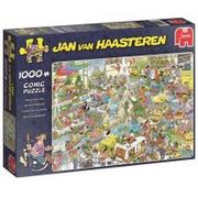 Puzzle - Jumbo Spiele Jan Van Haasteren  targi z wakacji  1000 części puzzle - miniaturka - grafika 1