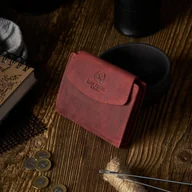 Portfele - Portfel damski skórzany vintage czerwony RFID Paolo Peruzzi T-12-HR - miniaturka - grafika 1