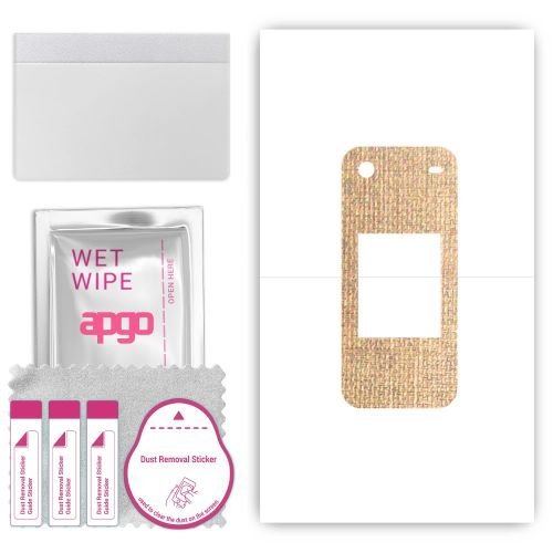 folia naklejka skórka strukturalna na TYŁ do Nokia 2780 Flip - Tkanina Denim Beżowy - apgo SKINS