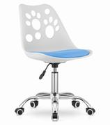 Fotele i krzesła biurowe - LEOBERT Krzesło biurowe LEOBERT Krzesło obrotowe PRINT biało-niebieskie model_3741_1-PRINT-JACY70 - miniaturka - grafika 1
