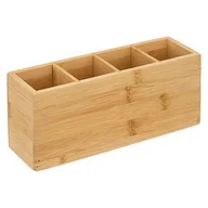 Pudła i pojemniki do przechowywania - Organizer bambusowy 7x22cm - miniaturka - grafika 1