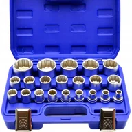 Klucze i nasadki - Nasadki Spline 12 Kąt Zestaw Nasadek 1/2 8-36 21El - miniaturka - grafika 1