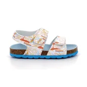 Buty dla dziewczynek - Sandały dziecięce Kickers SUMMERKRO BLANC SURF - miniaturka - grafika 1