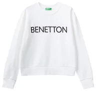 Kombinezony - United Colors of Benetton kamizelka kombinezon damski, Biały 903, L - miniaturka - grafika 1