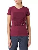 Koszulki i topy damskie - Salewa T-shirt damski Geometric Dry W Rhodo Red Melange 42 00-0000027942 - miniaturka - grafika 1