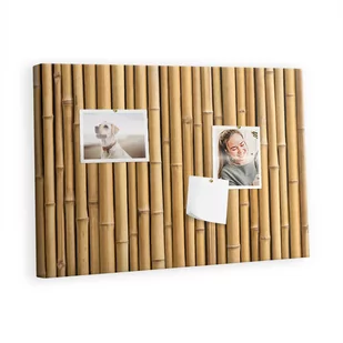 Kolorowy Organizer - Tablica Korkowa z Pinezkami - Bambusowe kije 60x40 cm - Tablice i flipcharty - miniaturka - grafika 1