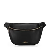 Nerki - Damska nerka ze skóry czarna - miniaturka - grafika 1