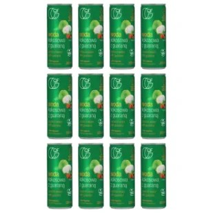 Quality Food Woda kokosowa z ekstraktem z guarany i magnezem Zestaw 12 x 320 ml - Soki i napoje niegazowane - miniaturka - grafika 1