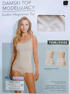 Komplety bielizny - Damski top modelujący beżowy Tom&Rose L PA1215 - miniaturka - grafika 1